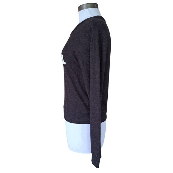 SPIRITUAL GANGSTER Grateful Gray Crewneck Graphic Sweater Long Sleeve Top Small - Picture 4 of 10